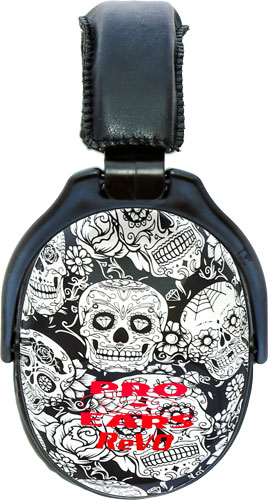 Headphones with artistic skull design