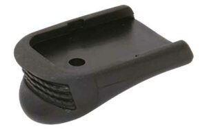 Black polymer gun magazine baseplate accessory