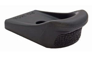 Black rubber pistol magazine grip extension