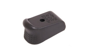 Black grip extension for firearm magazine