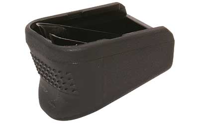 Black rubber grip extension for firearm magazine