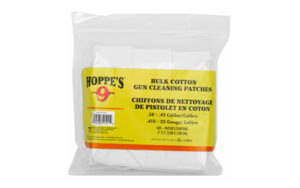 Hoppe's cotton gun cleaning patches package
