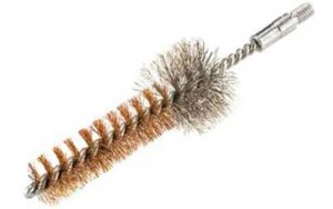 Tube brush with twisted metal handle