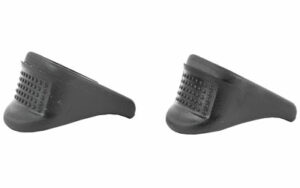 Black rubber grip pads for bicycle handlebars