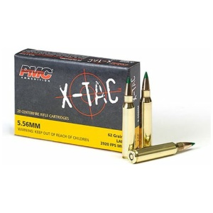 PMC X-TAC 5.56NATO Rifle Ammo - 62 Grain | LAP | 20rd Box