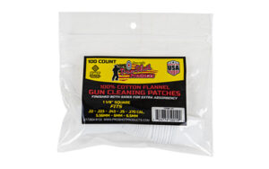 100 cotton flannel gun cleaning patches