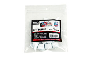 Package of 3/4-inch cotton cleaning patches.