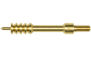 Brass gun cleaning jag for rifle barrels.