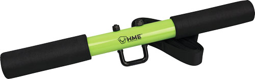 Green hunting bow hanger with black handles