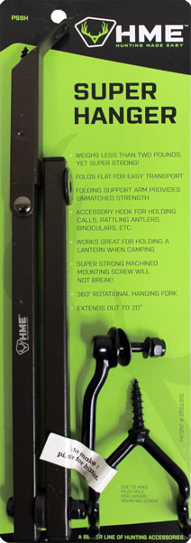 HME BOW HANGER SUPER HANGER - 20" FOLDING W/ACC HOOKS 1EA - Image 2