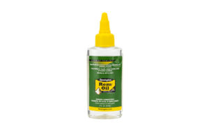 Remington Rem Oil lubricant bottle isolated on white.