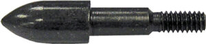 Black steel bullet point screw tip