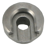 Metal cam lock nut for furniture assembly.
