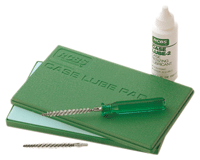 Reloading kit with lubricant, pads, and brushes