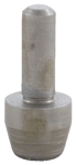 Metal dowel pin with threaded end for fastening