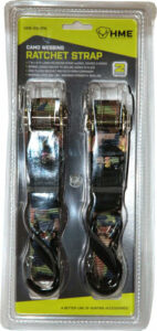 HME RATCHET STRAP 1"X8' - CAMO STRAP 2PK