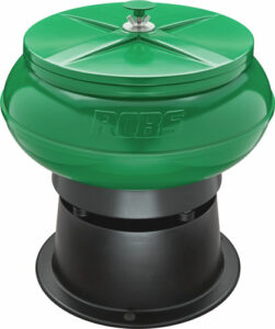 Green industrial fan for roof ventilation