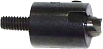 Metal threaded gear tool close-up