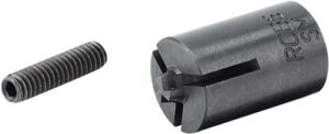 Metal collet chuck and screw set