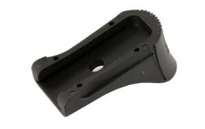 Black rubber gun grip accessory for stability