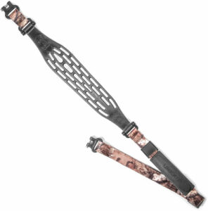 Camo rifle sling with adjustable padded strap