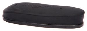 Black rubber recoil pad for firearms
