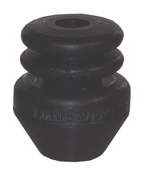 Black rubber bump stop for vehicles