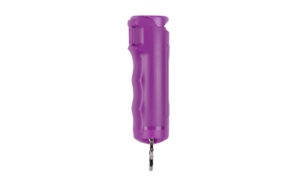 Purple pepper spray keychain for personal safety