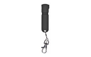 Black keychain pepper spray canister
