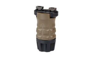 Tan and black tactical vertical foregrip
