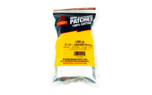Gun cleaning patches, 100% cotton, 100 count.