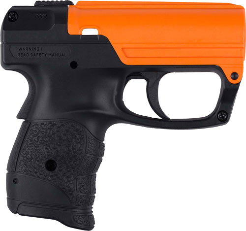Orange and black stun gun device