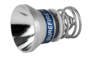 SureFire flashlight reflector with spring attachment