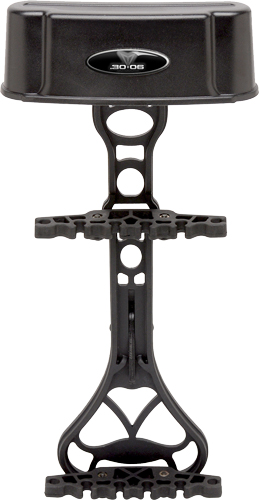 Black archery arrow quiver with mounting bracket