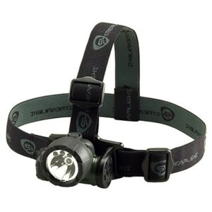Black headlamp with adjustable strap