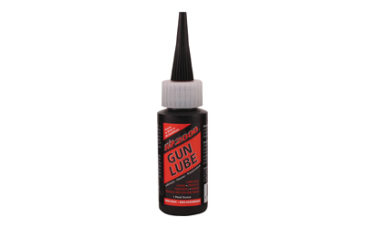 Bottle of gun lubricant with pointed nozzle