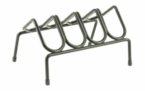 Metal taco holder with four slots