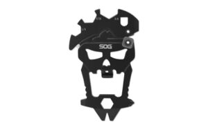 Black multi-tool shaped like a skull.