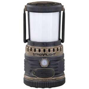 Streamlight Super Siege lantern, rugged camping light.