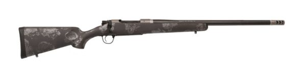 Bolt-action rifle with camo pattern