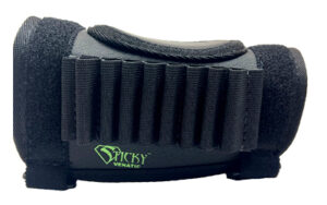 Black tactical belt with ammo slots.