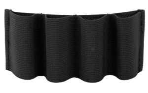 Black fabric shotgun shell holder accessory