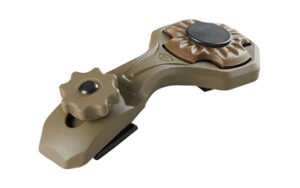 Khaki tactical gear attachment with knob