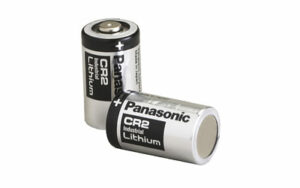 Two Panasonic CR2 lithium batteries