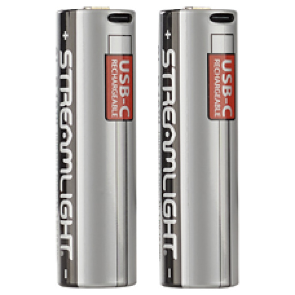 Two Streamlight USB-C rechargeable batteries