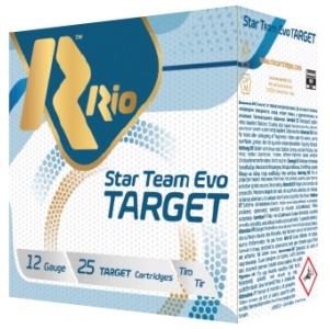 Rio Star Team Target 24 Light 12ga 2.75 inch Shotgun Shells Low Recoil - #7.5 | 7/8 oz. | 1200 fps | 25rd Box