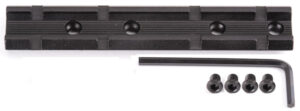 Black mounting rail with screws and Allen wrench.