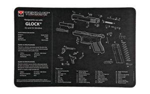 Glock parts diagram mat for models 42, 43.