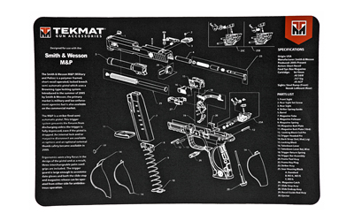Smith & Wesson M&P gun diagram mat.