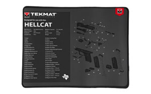 TekMat gun accessories mat for Hellcat assembly.